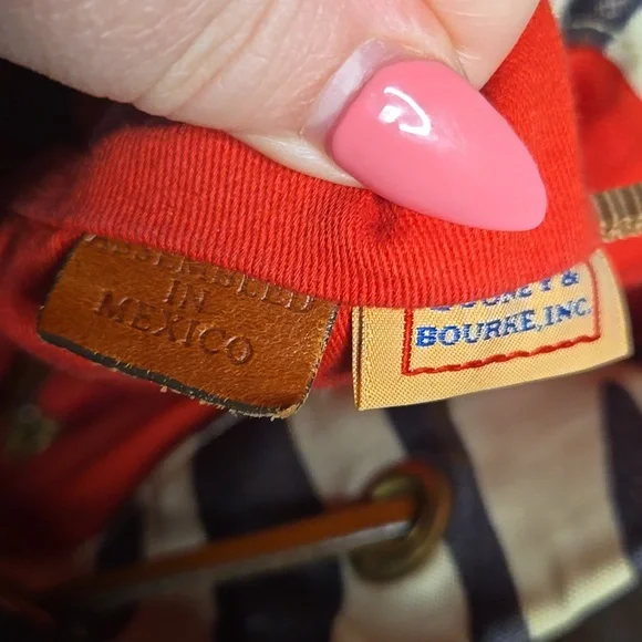 Dooney & Bourke Vtg Zebra Print Drawstring Bag - Picture 8 of 11